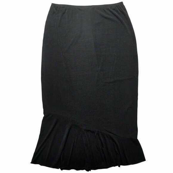 Jaclyn Smith Classic Women's Black Nylon Skirt L Large - Picture 2 of 6